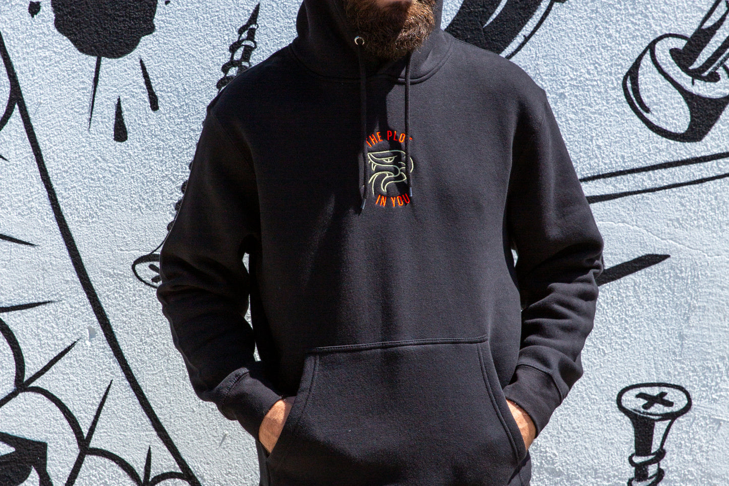 Snake Head Black Hoodie