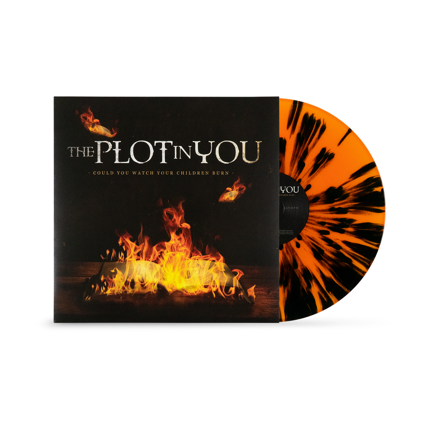 Could You Watch Your Children Burn Vinyl (Orange Black Splatter)
